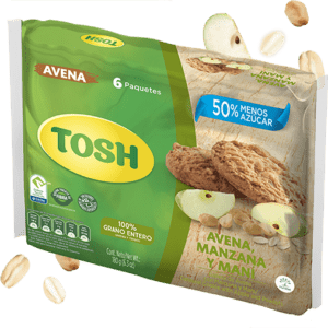 Galletas de avena maní Tosh