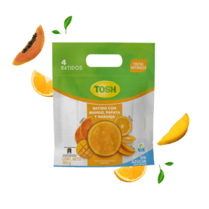 producto batido con mango papaya y naranja